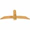 Ekena Millwork Bellingham Rough Sawn Timber Gable Bracket, Western Red Cedar, 60"W x 27"H x 2"D x 6"F, 11/12 Pitch GBW060X27X0206BEL00RWR - alternate 4